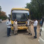 बैतूल में परिवहन विभाग की सख्त कार्रवाई, 32 स्कूली वाहनों की जांच में 20 पर चालान, दो जप्त