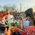 बैतूल में बैलगाड़ी पर निकले भाजपा प्रदेश अध्यक्ष