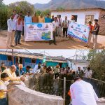 जल गंगा संवर्धन अभियान के पुरानी सारनी के सार्वजनिक कुएं की श्रमदान से सफाई की