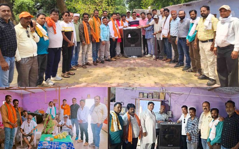 गोलू राजपूत ने अपना जन्मदिन सेवा भाव के रूप में मनाया वृद्धा आश्रम में बुजुर्गो को कराया भोजन एवं इस भीषण गर्मी मे किया कुलर भेंट