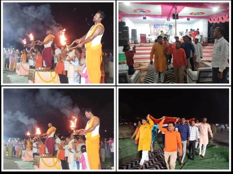 जल गंगा संवर्धन अभियान के तहत छठ पूजा घाट पर गंगा दशमी धूमधाम से मनाई गई, तवा माई को अर्पित की चुनरी, सैंकड़ों दीपों से हुई गंगा आरती