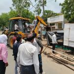बिना अनुमति के बनी 7 अवैध गुमटियां हटाईं