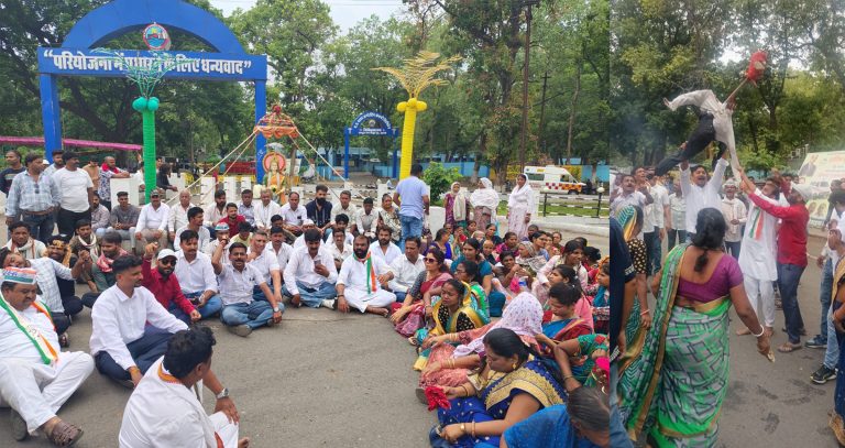 स्थानीय युवाओं को रोजगार में प्राथमिकता देने की मांग कर चिनार कम्पनी का पुतला फूंका