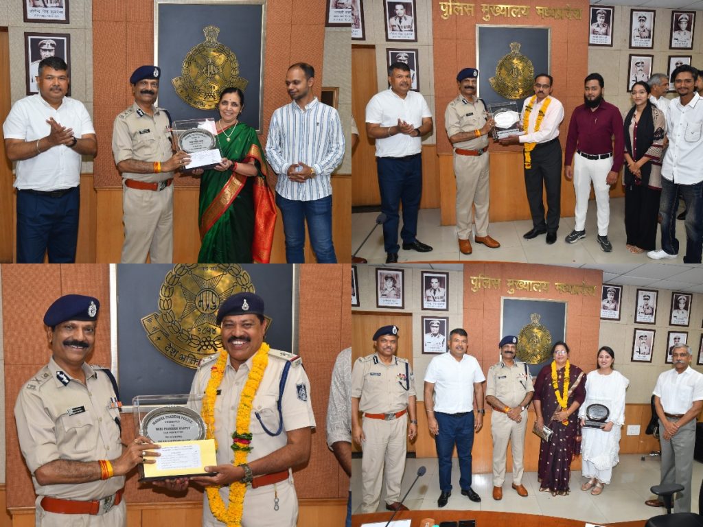 पुलिस मुख्यालय परिवार द्वारा 11 सेवानिवृत्‍त कर्मचारियों को दी गई भावभीनी विदाई