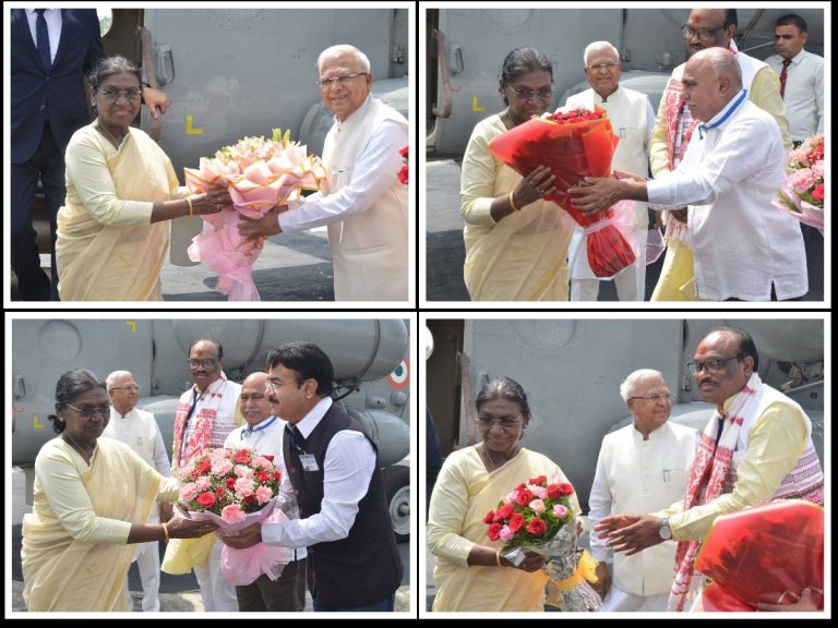 राष्ट्रपति श्रीमती द्रौपदी मुर्मु का प्रथम बैतूल आगमन पर गरिमामय और आत्मीय स्वागत