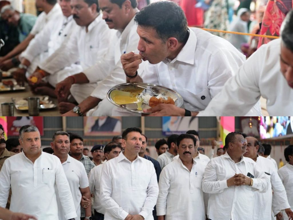 जीतू पटवारी सतलोक आश्रम पहुंचे