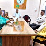 मध्यप्रदेश शासन की मंत्री सुश्री निर्मला भूरिया ने बुधवार को भाजपा प्रदेश कार्यालय में कार्यकर्ताओं से की मुलाकात