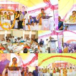 मुख्यमंत्री, भाजपा के प्रदेश अध्यक्ष हेमंत खण्डेलवाल, प्रदेश प्रभारी डॉ. महेन्द्र सिंह एवं वरिष्ठ नेता डॉ. नरोत्तम मिश्रा ने सोमवार को दतिया कलेक्ट्रेट में पार्टी प्रत्याशी आशुतोष तिवारी का नामांकन-पत्र दाखिल कराने के पश्चात किला चौक पर आयोजित विशाल जनसभा को किया संबोधित